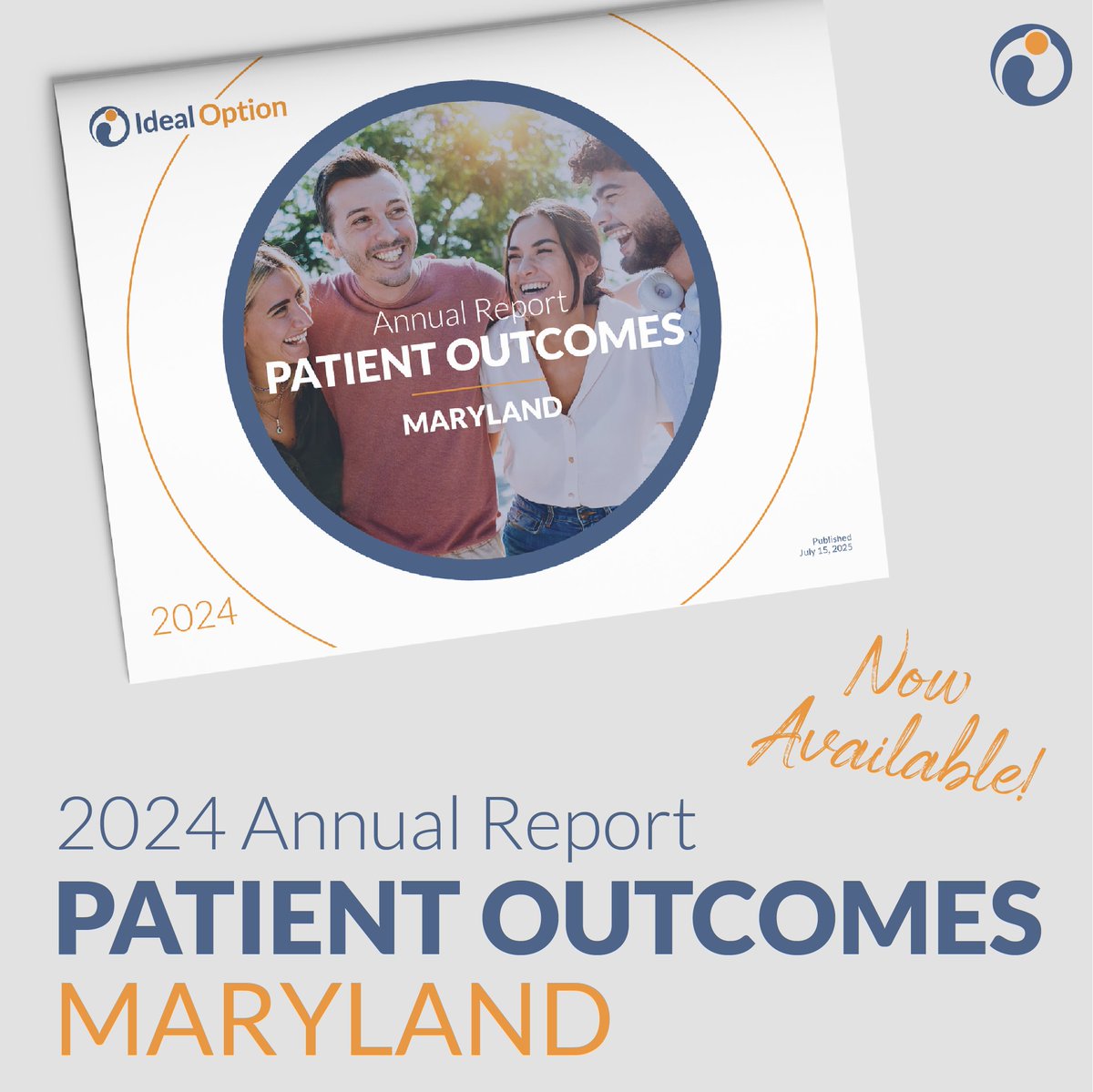 Our 2024 Maryland Patient Outcomes Report is now available: idealoption.com/patient-outcom…! The report, based on lab specimens collected from nearly 900 MD patients patients, supports the effectiveness of treatment that combines specialized providers, medication, &amp; regular lab testing.