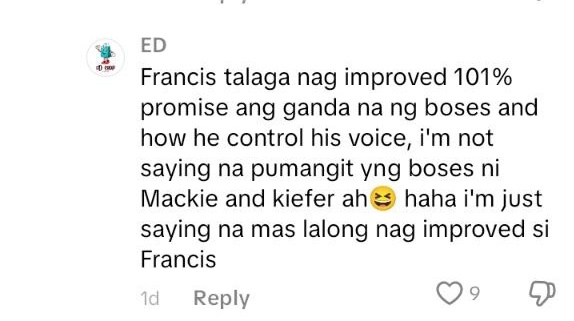 fransroyalties's tweet photo. Napaka smooth ng atake mo @FrancisConcep14 So many positive comments for you. So proud of you.
#Panalangin
#francis

https://t.co/n4HA0YdruO https://t.co/g83xMiybiU