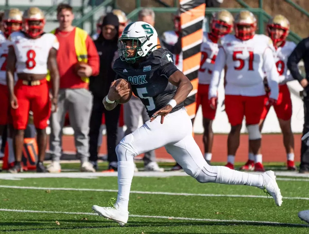 Players To Watch: RB Idris Lawrence (<a href="/lawrenceIdris2/">DrisLaw🐻</a>), Slippery Rock

The former top rusher of the now-defunct Notre Dame College, he continued to have success on the ground, notching 4,035 rushing yards and 28 TDs with well over 5.0 YPC. One of D2's best available RBs.