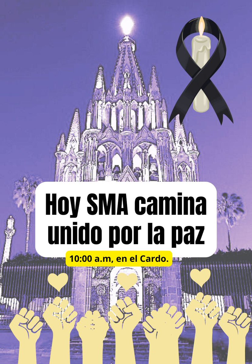 🔴 Hoy San Miguel camina unido por la paz ✊✊✊
🔴 No importa la edad, la colonia o la historia, todos damos el mismo paso, con el mismo corazón. Siendo 10, 100 o miles.
🔴 Porque después de un domingo negro, este viernes es de dignidad y esperanza. ✊🕊️

#SanMigueldeAllende