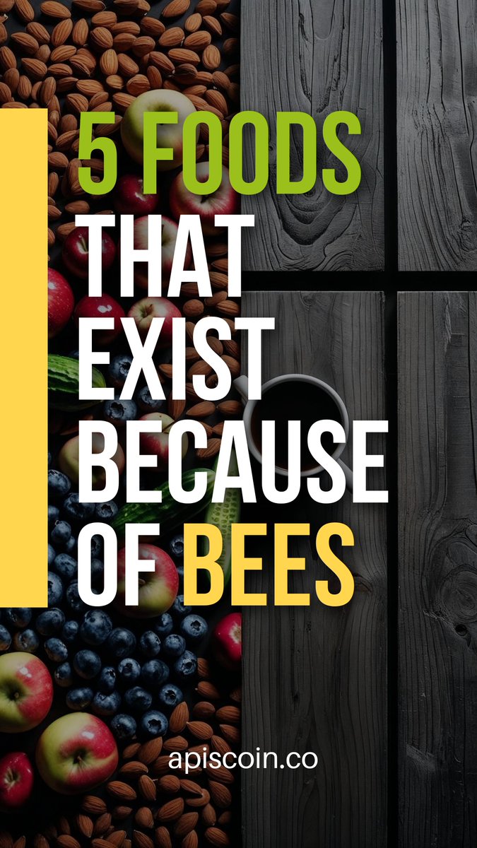 beecoin_sol's tweet photo. π No bees, no food.
Almonds π° Apples π Blueberries π« Cucumbers π₯ Coffee β
All exist because of pollinators.
Protect bees β Protect our future πβ¨
https://t.co/8AFOFIZqob
#ApisCoin #SaveTheBees #beeconservation #CryptoForGood https://t.co/zEqicWpROf