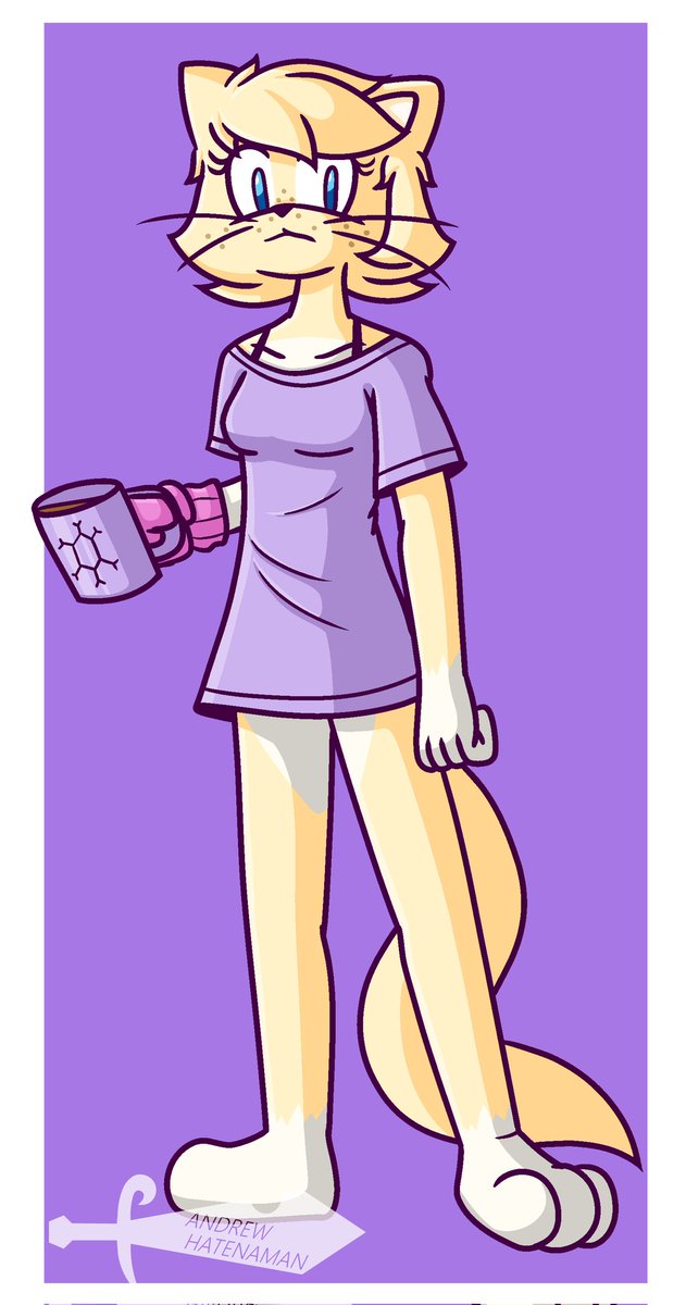 That's hot chocolate she has on that mug