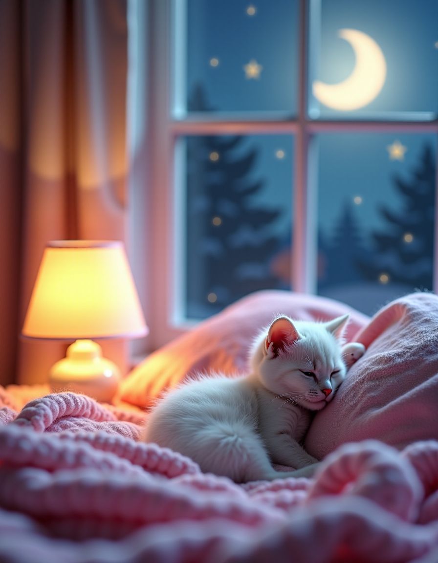 Lightwrapped_W's tweet photo. Good night 💤 Wishing you and this kitty a night full of cozy, happy dreams. https://t.co/nWl2xnX1Kb