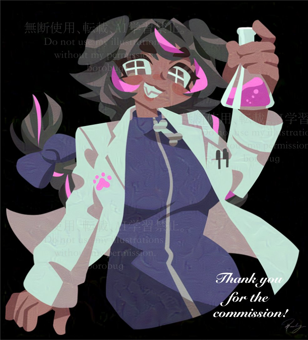 Commission for <a href="/LemmaEOF/">Lemma! (Chubby Queer Robot VTuber)</a>
Thank you🩷💙
skeb.jp/@borobug #Skeb #Commission