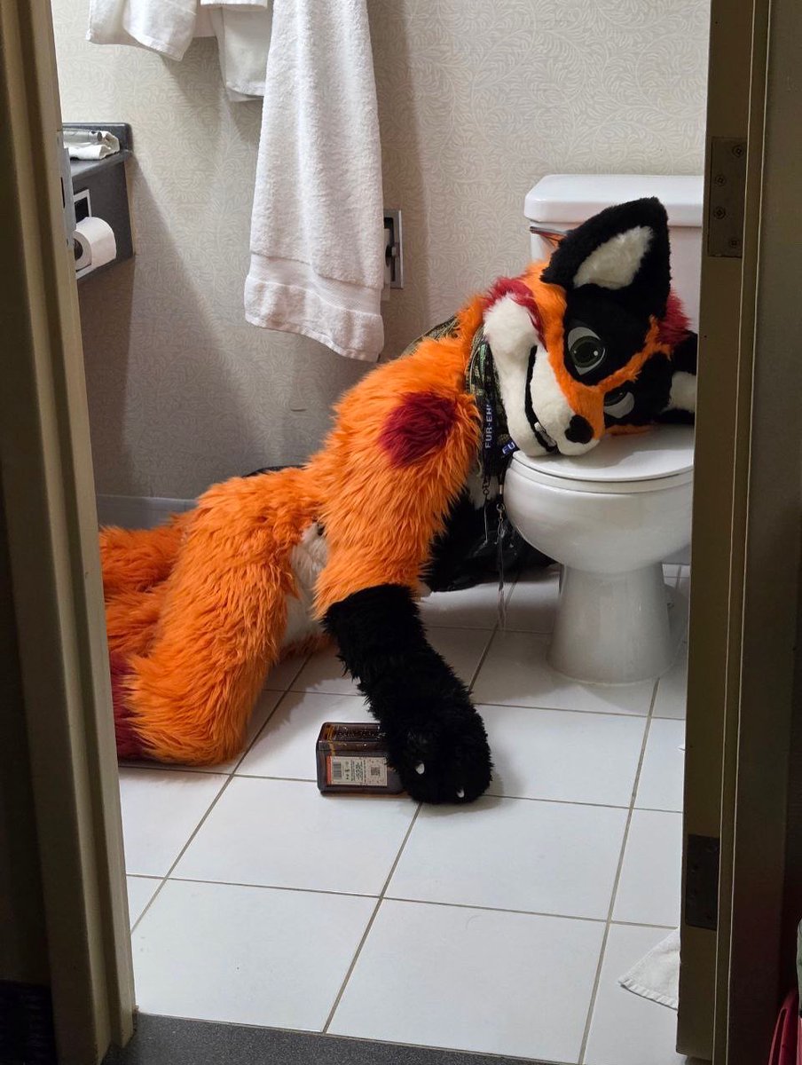 Partied too hard for #FursuitFriday 😵‍💫