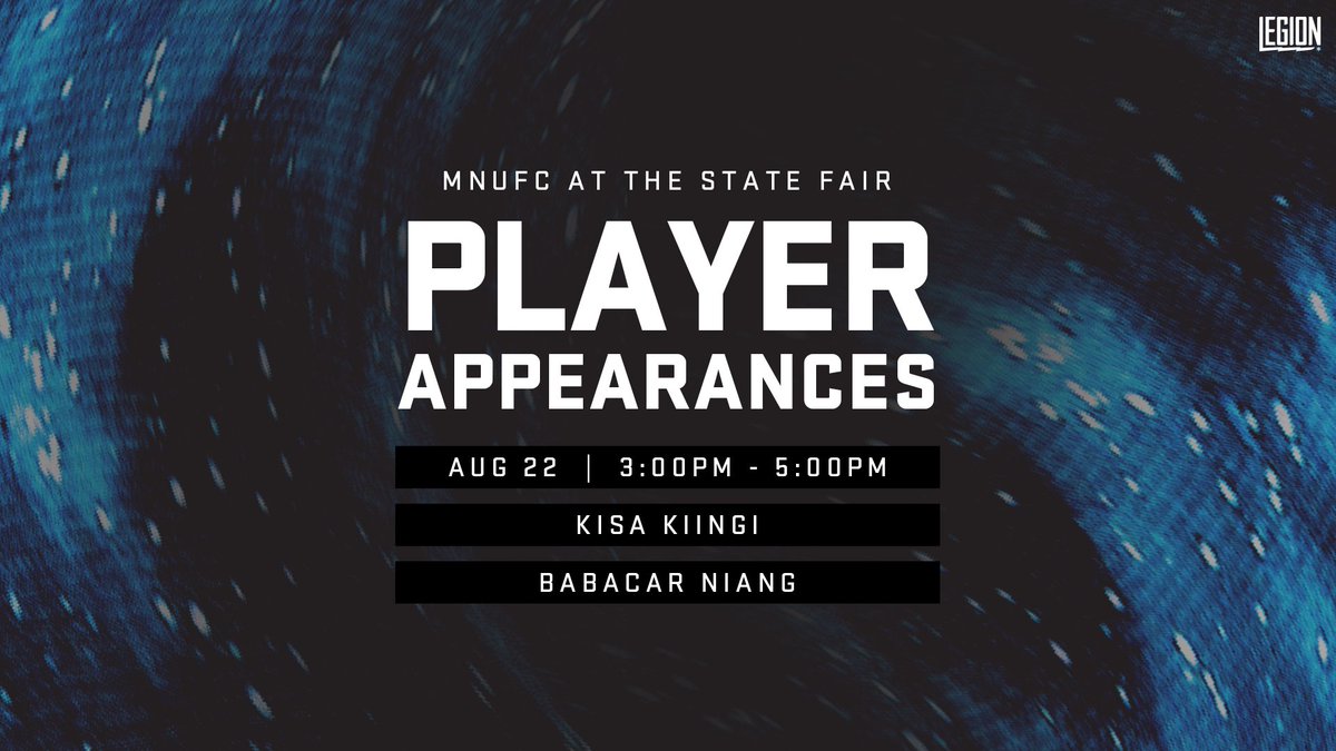 MNUFC's tweet photo. Today at the @mnstatefair: Meet the Twosies! @MNUFC2 players will be signing autographs, and you can stop by for prizes and more.

🎡 » https://t.co/v2r4A4mO73 https://t.co/PVQsIoLXAN