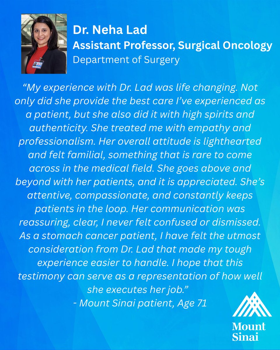 Mount Sinai Surgery tweet media