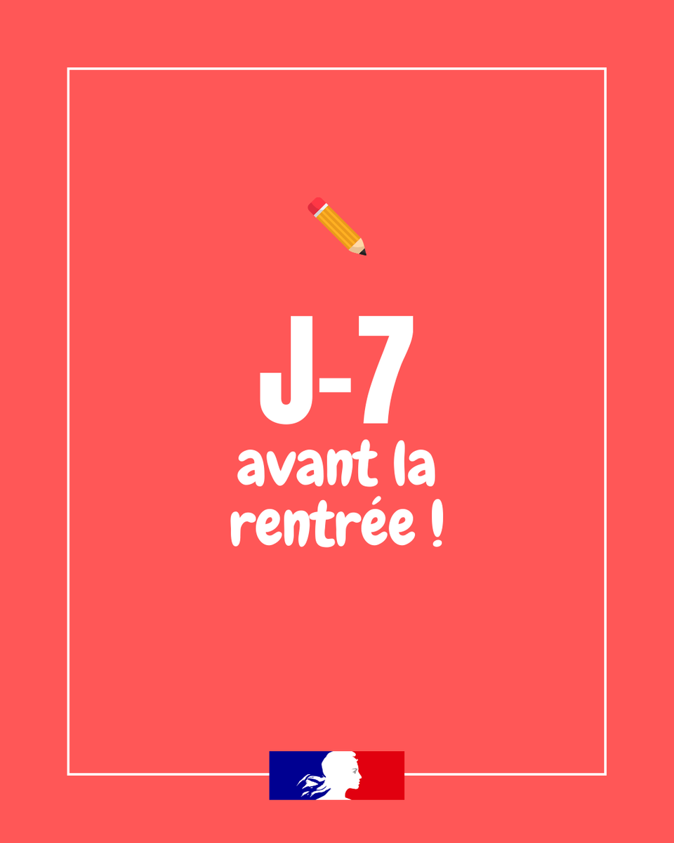 La DSDEN de Saône-et-Loire est de retour, pour un compte à rebours de 7 jours nous menant à la rentrée ! Tic, tac, tic, tac... ⏱️ #Rentrée2025