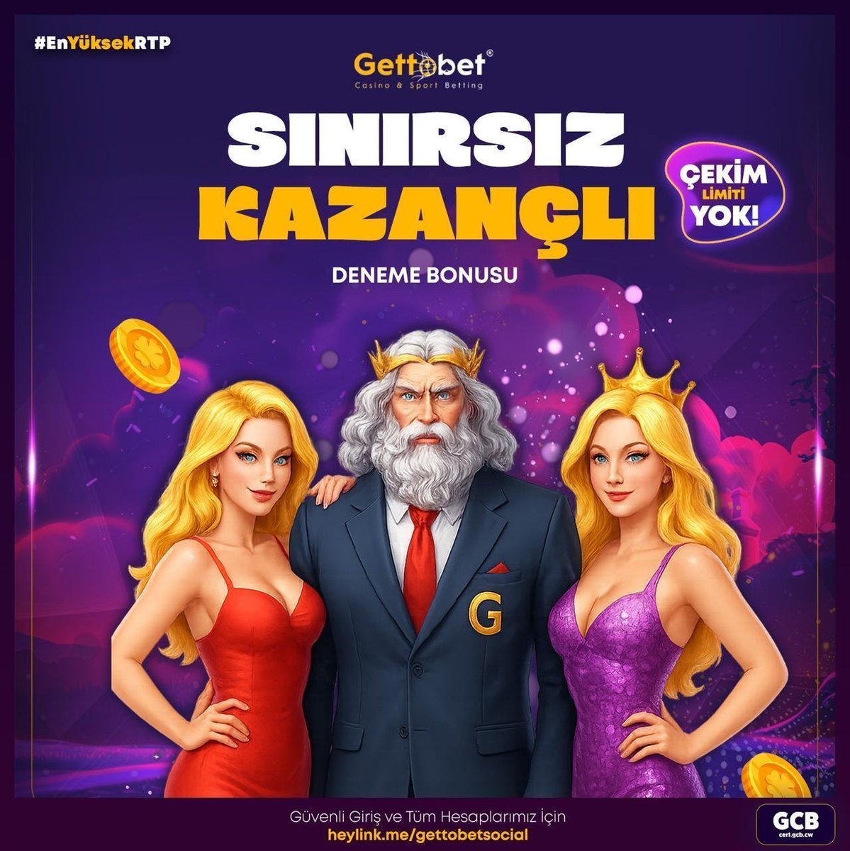 #Gettobet'e Üye Ol 100₺ Kazan!      

Yatırımsız ve Çevrimsiz Deneme Bonusu   
Üstelik Bonusunla SINIRSIZ Çekim Hakkın Var!  

Gettobet Giriş Adresi: gettolink.net/gettososyalll 

#denemebonusu #freespin