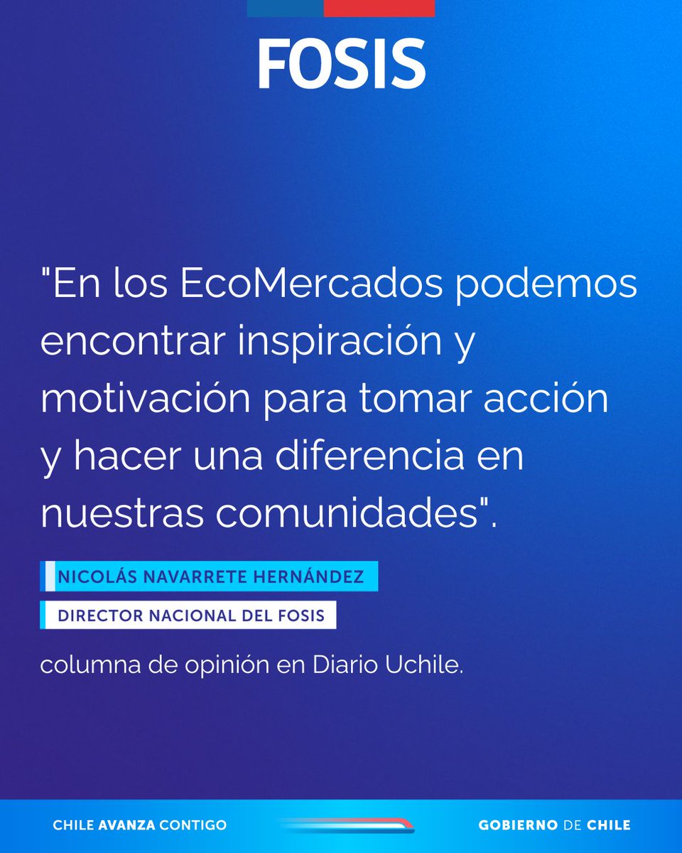 En diario Universidad de Chile, el director nacional se refiere al rol de los EcoMercados Solidarios y cómo fortalecen a las comunidades y a la cohesión social.

Lee aquí la columna completa: radio.uchile.cl/2025/08/20/sol…