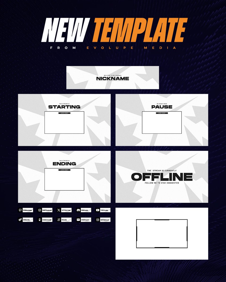 Wir haben ein neues Stream Overlay für euch! ✨

✅ Twitch Banner
✅ Cam-Screen
✅ Weitere-Screens
✅ Panels

Interesse? Dann joint einfach unserem Discord und checkt es aus!