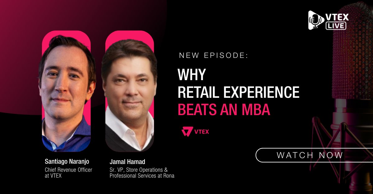 In this new Episode of the <a href="/VTEXcommerce/">VTEX</a> Live Series, Santiago Naranjo, Chief Revenue Officer at VTEX sits down with Jamal Hamad, Senior Vice President at <a href="/RONAinc/">RONA</a>, for a powerful conversation on digital transformation, emotional leadership, and the future of B2B commerce.

With