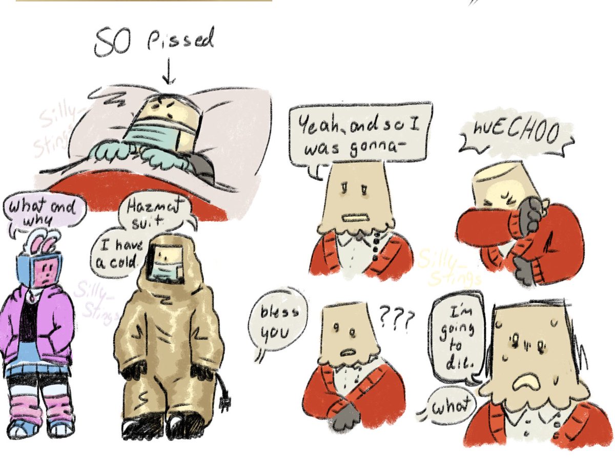 I know its probably definitely physically impossible for lampert to get sick in any way but i think its kinda funny to think about
#regretevator