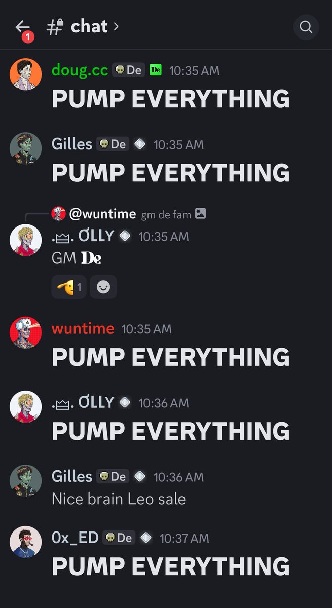 Love or hate <a href="/DeGodsNFT/">DeGods</a> but we here trying to literally PUMP EVERYTHING! #FIWB #Crypto #NFT