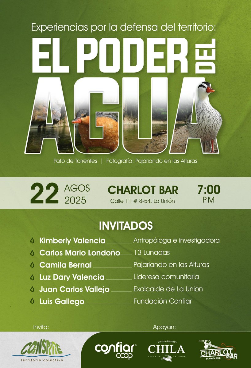 Tan rico poder conversar sobre lo que significa el agua y su gestión comunitaria. 💧