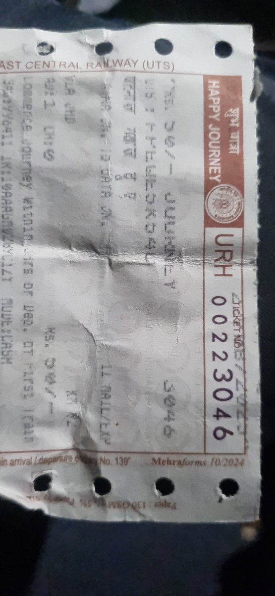 rapchikbind's tweet photo. @drmdnr @RailwaySeva @DRM_DDU 5th bogey from guard van https://t.co/QZNIPAK9y1