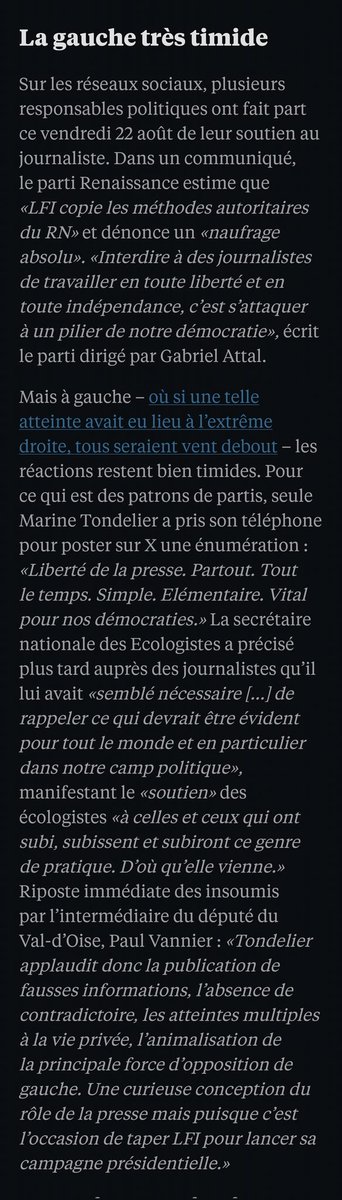 Aesran's tweet photo. Les forceurs de Libé publient le CINQUIEME article sur le sujet, déçus de ne pas voir assez de politiques de gauche parler de ce non événement. Buvons les larmes de L. Alemagna, petit harceleur en chef qui signe son 2e article en moins de 24 h.
La meute 2, le retour #AMFIS2025 https://t.co/g0QsVsRufT