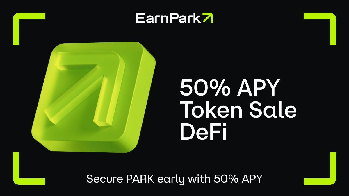 On August 26 we’re launching Token Sale DeFi Strategies with 50% APY for $USDT, $BTC, and $ETH.

You will be able to earn 50% APY on the strategy balance before the Tier 3 starts.
The balance will auto-convert on September 24 at $0.013 per PARK – including the rewards accrued.