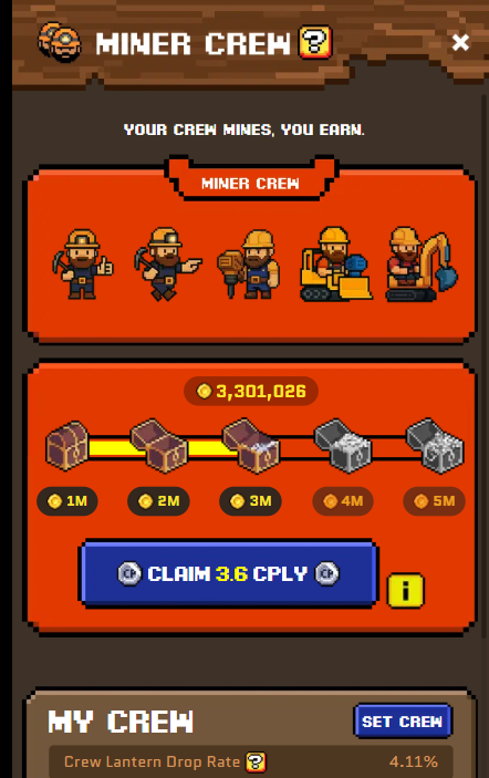 gCrossplay ⛏️ <a href="/crossplay_xyz/">CROSS PLAY⛏️</a>

Yapping Szn 3 is live! 🚀 (~Sep 1)
Reward: total 5,000 $CROSS for Top 10!

This round we yap about The Miner Crew &amp; $CPLY + PHA

Crossplay update : you can now add up to 5 players to your Miner Crew and start mining $CPLY.

⚡ Pro Tip: only active
