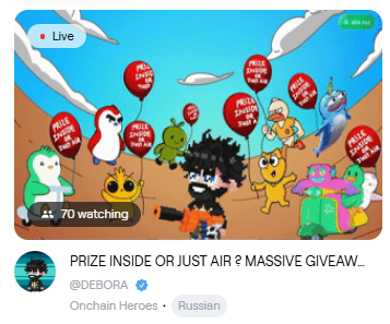 STREAM STARTS NOW ! DON'T MISS YOUR CHANCE IN THIS BIG GIVEAWAY !!

portal.abs.xyz/stream/DEBORA