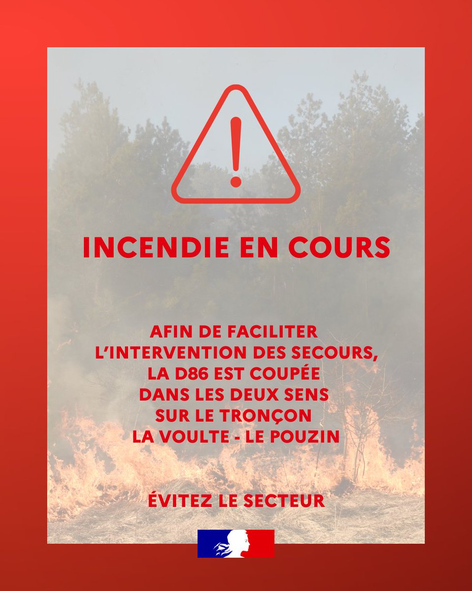 Image de Préfète de l'Ardèche - #InfoTrafic | Coupure de la circulation sur la RD 86 entre La Voulte et Le Pouzin  

⚠️ En raison d'
