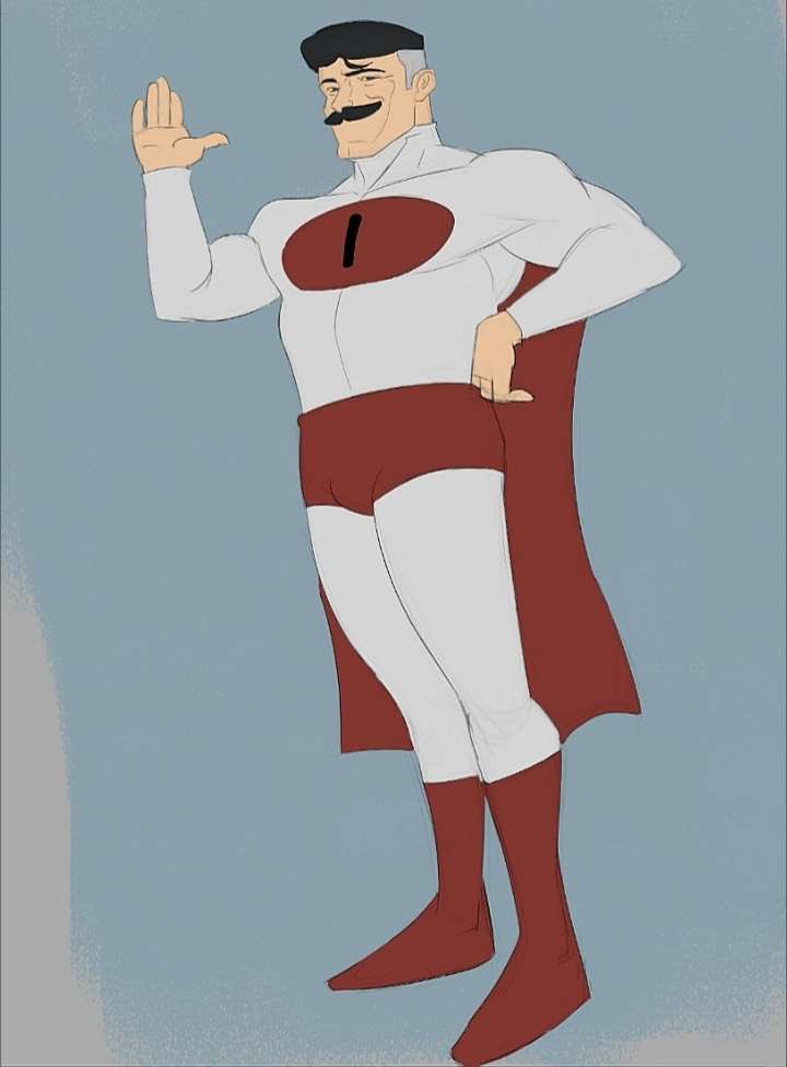 talelart's tweet photo. What if Omni Man was a good person    

#INVINCIBLE #redesign #fanart https://t.co/h38ChCjlo8