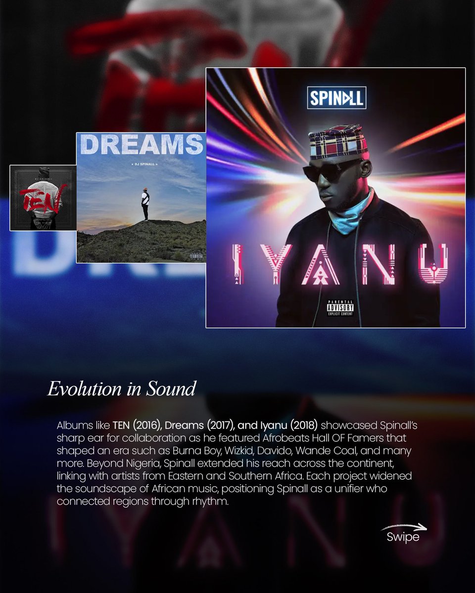 A decade of Sound 💿 

In anticipation of <a href="/SPINALL/">Èkó Groove</a> sixth studio album we take you on a journey of greatness personified.

A decade after My Story (2015), SPINALL continues to redefine what it means to be a DJ in Afrobeats.
