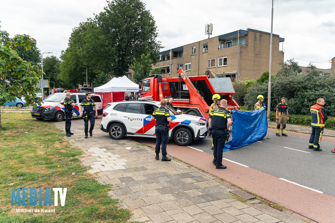 Zwaargewonde fietser bij aanrijding in Krimpen aan de Lek