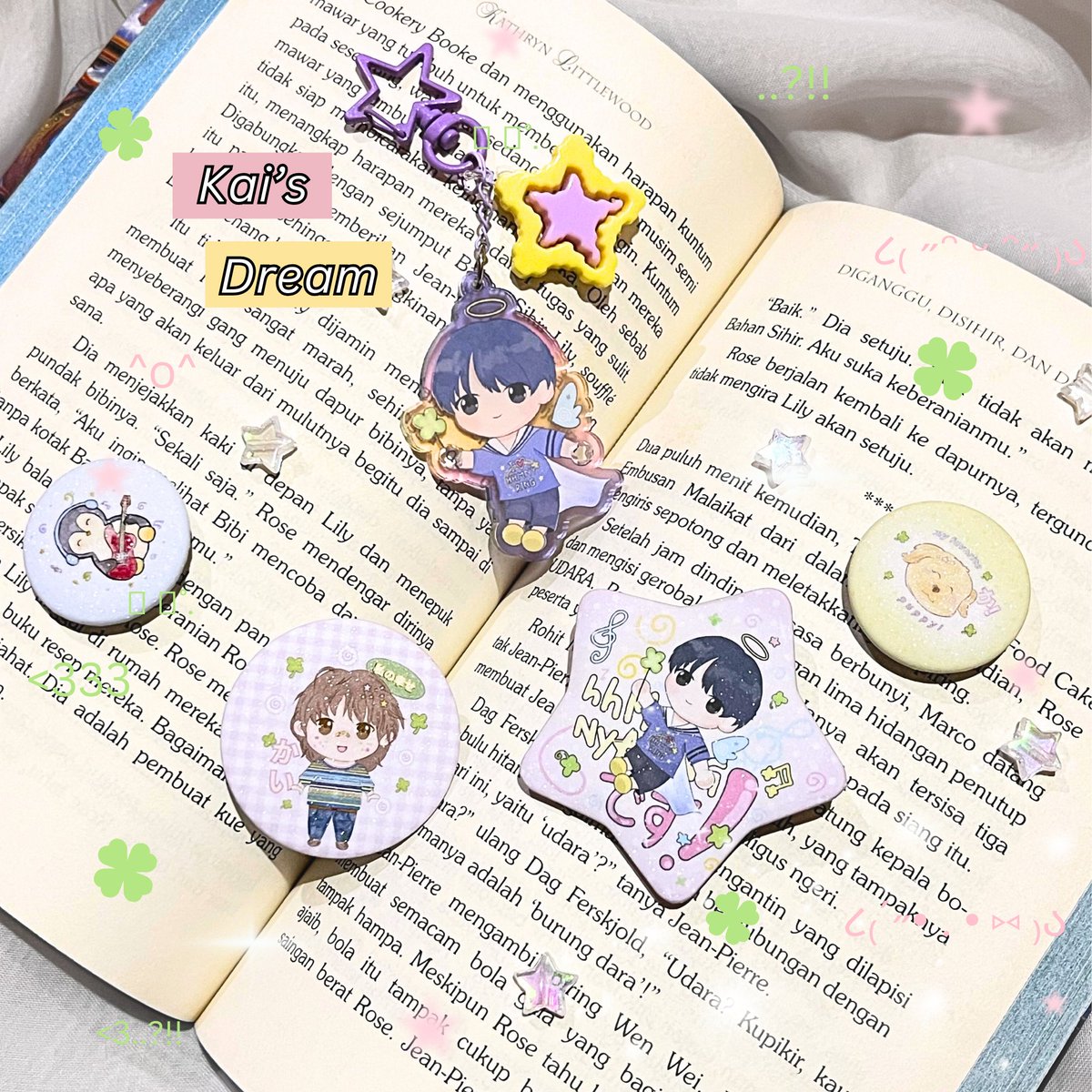 thisiskukuka's tweet image. ★ KEYCHAIN &amp;amp; PIN BUTTON ★

©kukuka 2025; hueningkai birthday kit