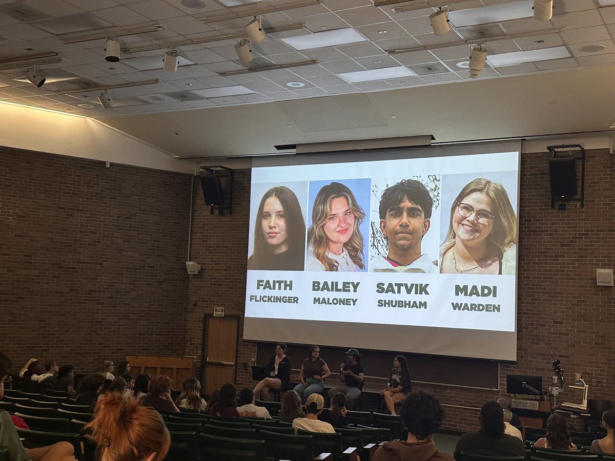 Our sports people, JRN and DS majors, sharing their experiences with the freshmen! <a href="/WDBM/">Impact 89FM | WDBM-FM</a> <a href="/thesnews/">The State News</a> <a href="/Spartan_Vision/">Spartan Vision</a> <a href="/MSUjschool/">Mich. State J-School</a> <a href="/MSUComArtSci/">MSU ComArtSci</a>