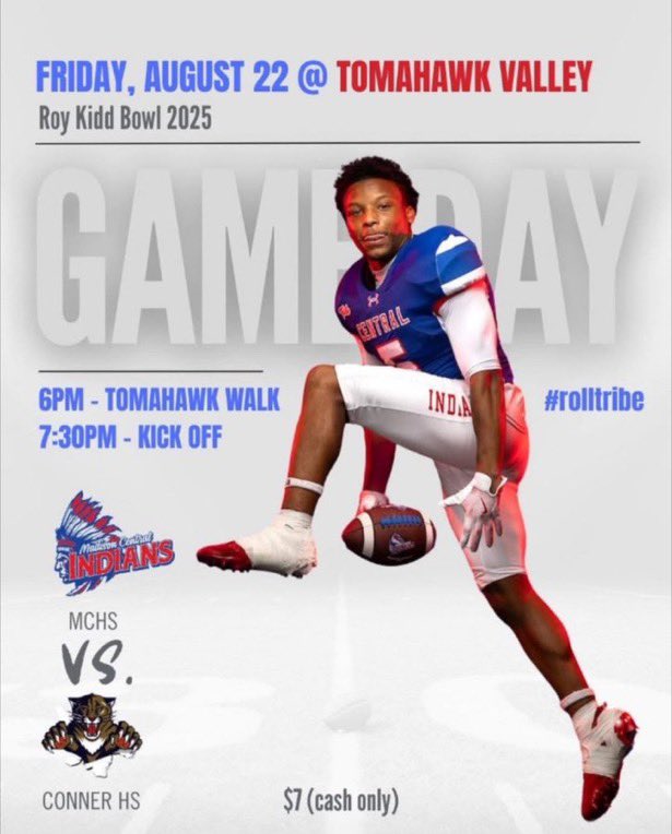 🚨🚨🚨ROY KIDD BOWL tonight @ 7:30… Come and support The Tribe!
#ForTheTRIBE