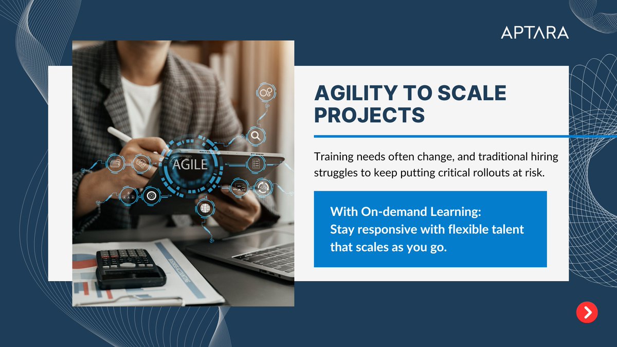 Aptara's tweet image. #OnDemandLearning gives businesses the agility to move at the speed of change. Why wait months to hire or train when expertise can be tapped instantly?
At Aptara, we help you scale smarter, cut costs, & deliver results faster. 🚀#Aptara #CorporateLearning #LearningInnovation