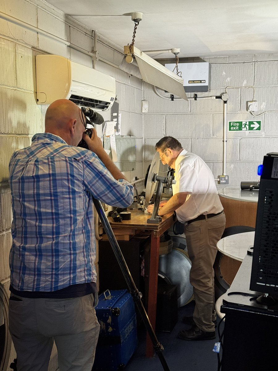 Exciting to have <a href="/BBCLookEast/">BBC East</a> filming with us this morning ahead of our Made In East Anglia film festival launch! Catch us at 6pm on BBC Look East 📺