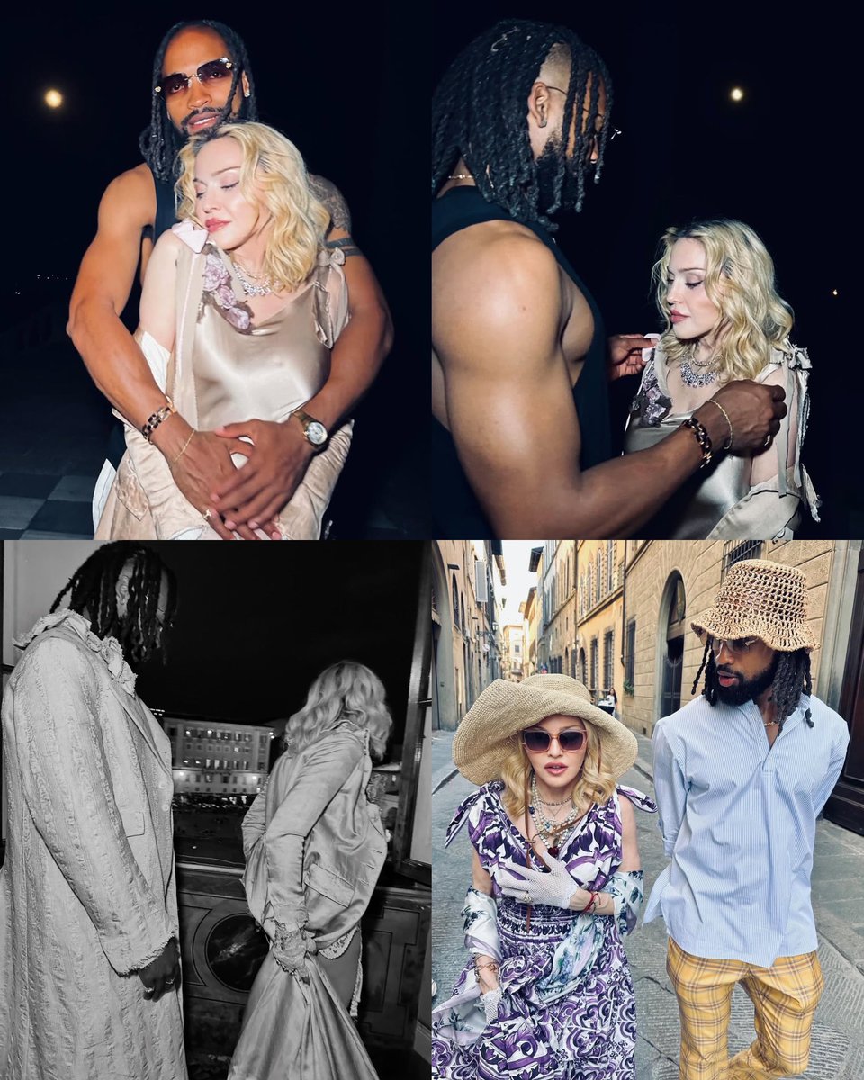 Akeem Morris compartilha registros inéditos ao lado da Rainha do Pop em seu aniversário na Itália.