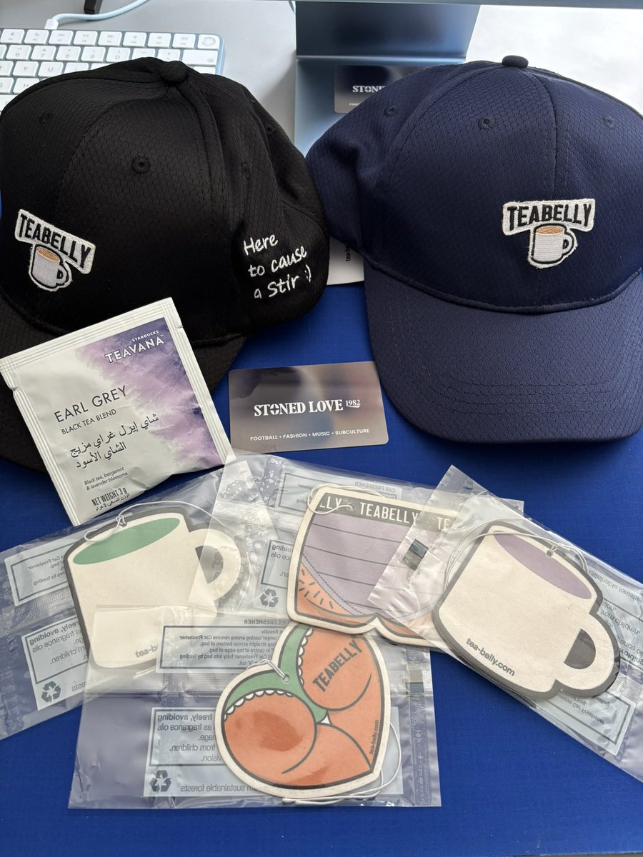 stonedlove1982's tweet photo. After my podcast which went out last week on @so_whatsyour_story I referred to my love of tea drinking ☕️. So thank you to @teabellyuk for the baseball caps and goodies sent today. 🙏🏻
-
#tea #teadrinking #brew #earlgrey #starbucks #teabelly #stonedlove1982 #stoneisland https://t.co/j8AIBvIMUe