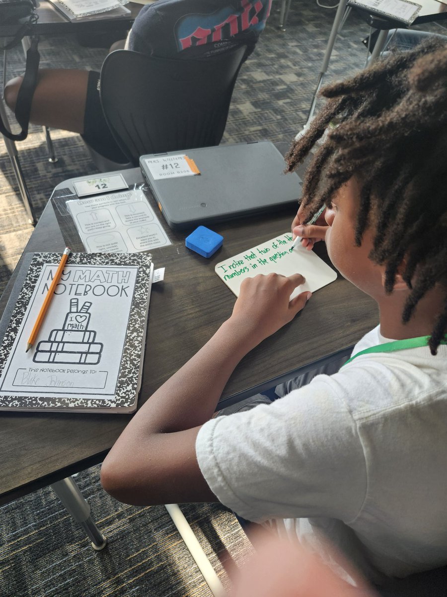 jholbert5's tweet image. Mrs. Williams is taking 7th Grade math students to the next level.  Writing and collaboration about mixed numbers for the win! @ARMS_AVID @Humble_2ndMath @HumbleISD_ARMS