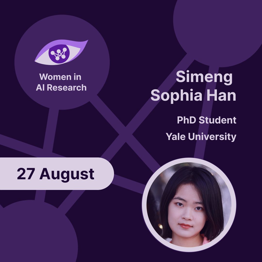 Women in AI Research WiAIR (@wiair_podcast) on Twitter photo What does it mean for an AI to reason?
In our upcoming #WiAIR podcast (Aug 27), we chat with <a href="/HanSineng/">Sophia Simeng Han</a> (PhD student at <a href="/Yale/">Yale University</a>, intern at <a href="/Meta/">Meta</a> FAIR) about LLM reasoning, human reasoning chains, cognitive science insights, and what makes AI outputs trustworthy. What does it mean for an AI to reason?
In our upcoming #WiAIR podcast (Aug 27), we chat with <a href="/HanSineng/">Sophia Simeng Han</a> (PhD student at <a href="/Yale/">Yale University</a>, intern at <a href="/Meta/">Meta</a> FAIR) about LLM reasoning, human reasoning chains, cognitive science insights, and what makes AI outputs trustworthy.
