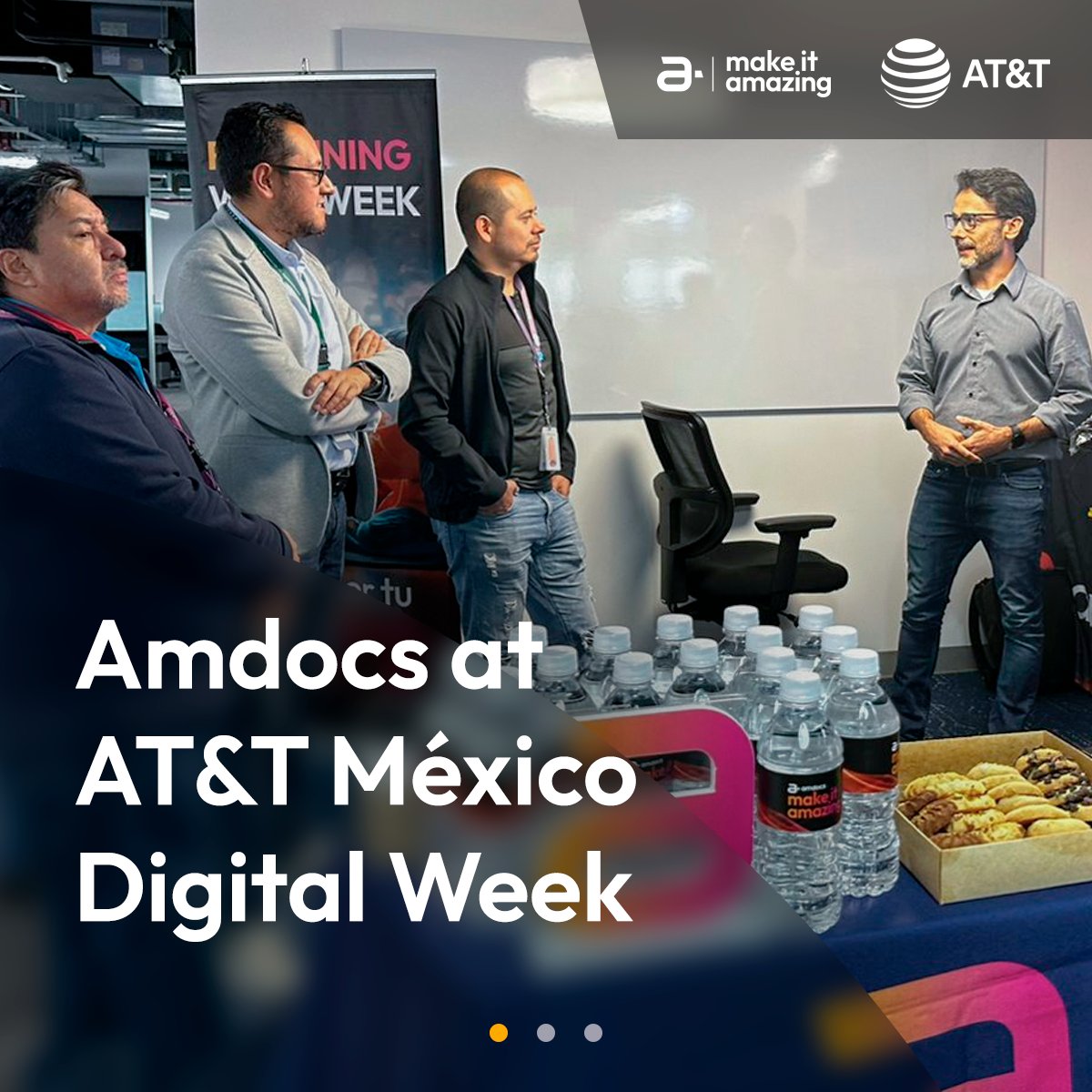 AmdocsCALA's tweet image. Temos a honra de participar da Digital Week da AT&amp;amp;T México como parceiros. 🤝💫

Nosso agradecimento a AT&amp;amp;T México pelo convite e por liderar a conversa sobre como a tecnologia está moldando o futuro da conectividade!

#ATTMéxico #DigitalWeek #Amdocs #5GSA #TransformaçãoTelco