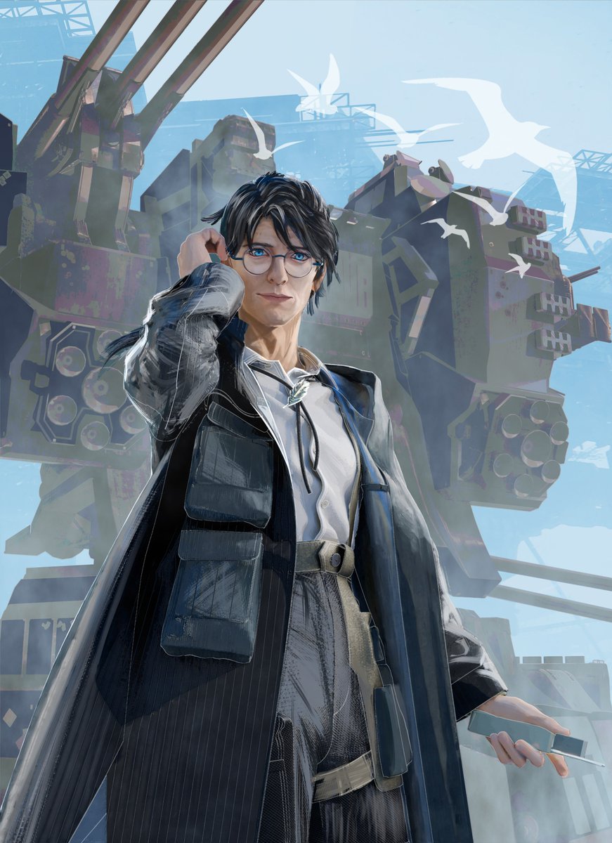 okay i forgot how to draw face again fuck my life anyway i jsut want to draw flatwell smile (as oppose to o'keeffe's sulking face) 
#ArmoredCore6 #AC6