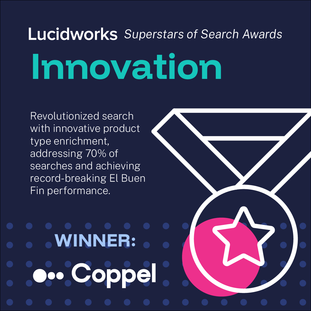 Lucidworks (@lucidworks) on Twitter photo 🚀 Congratulations to <a href="/Coppel/">Coppel</a> on winning our Innovation Award! Their creative AI-powered approach to product discovery addressed 70% of customer searches and delivered incredible results during El Buen Fin, including a 58% increase in page views.
➡️ okt.to/MWaIiv 🚀 Congratulations to <a href="/Coppel/">Coppel</a> on winning our Innovation Award! Their creative AI-powered approach to product discovery addressed 70% of customer searches and delivered incredible results during El Buen Fin, including a 58% increase in page views.
➡️ okt.to/MWaIiv
