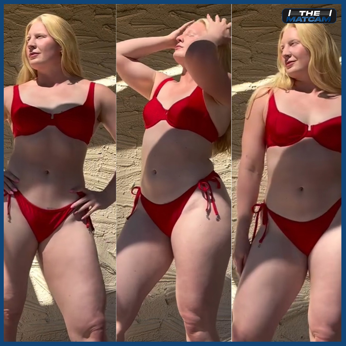 🌟 Mya Lesnar, daughter of Brock Lesnar, shows off a whole new side in stunning red!