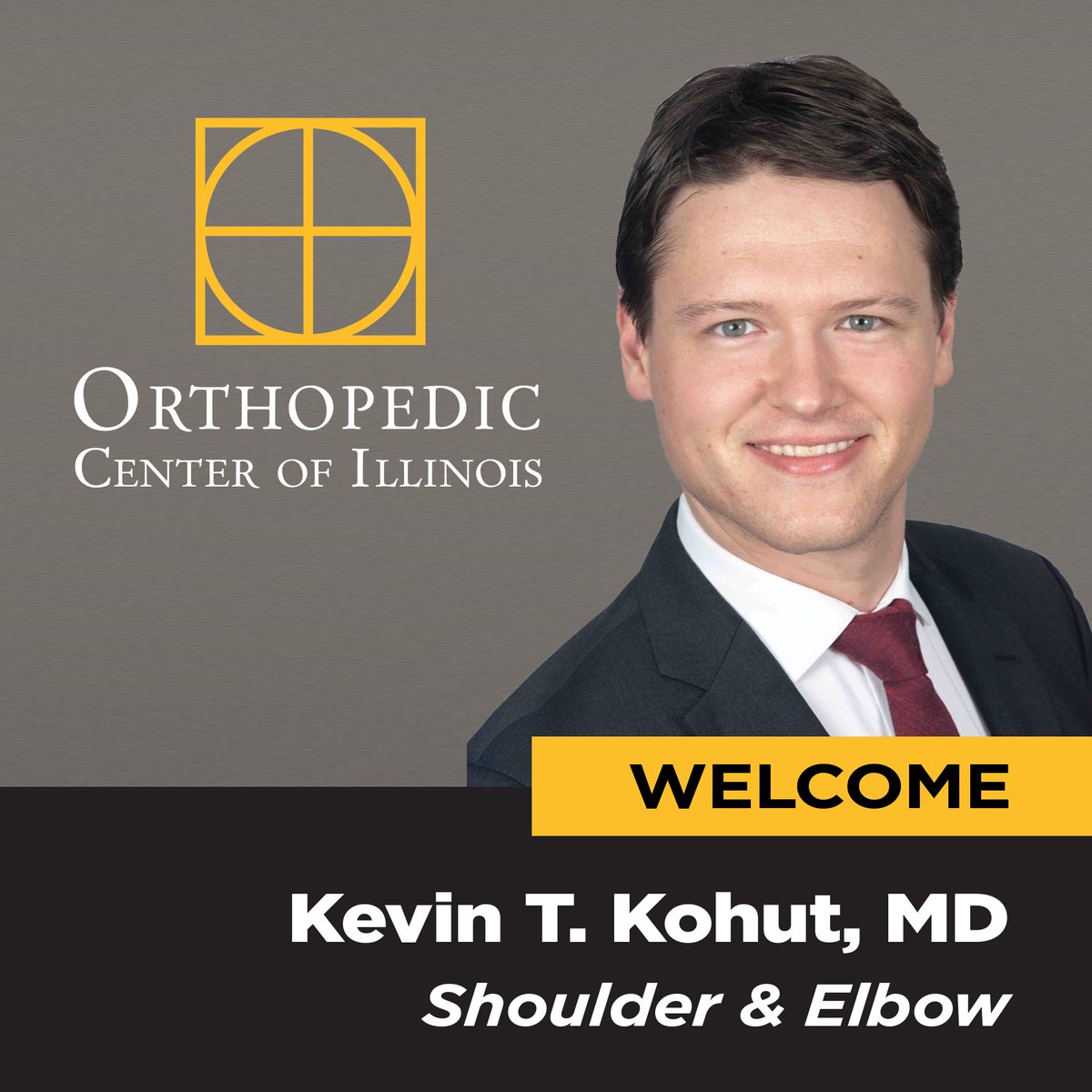 Join us in welcoming Kevin T. Kohut, MD! Dr. Kohut specializes in shoulder and elbow conditions, and he's currently accepting new patients in Springfield + Lincoln.

To schedule an appointment, call 217-547-9100 or visit tinyurl.com/oci-request-ap….

#AskForOCI #MoveBetterLiveBetter