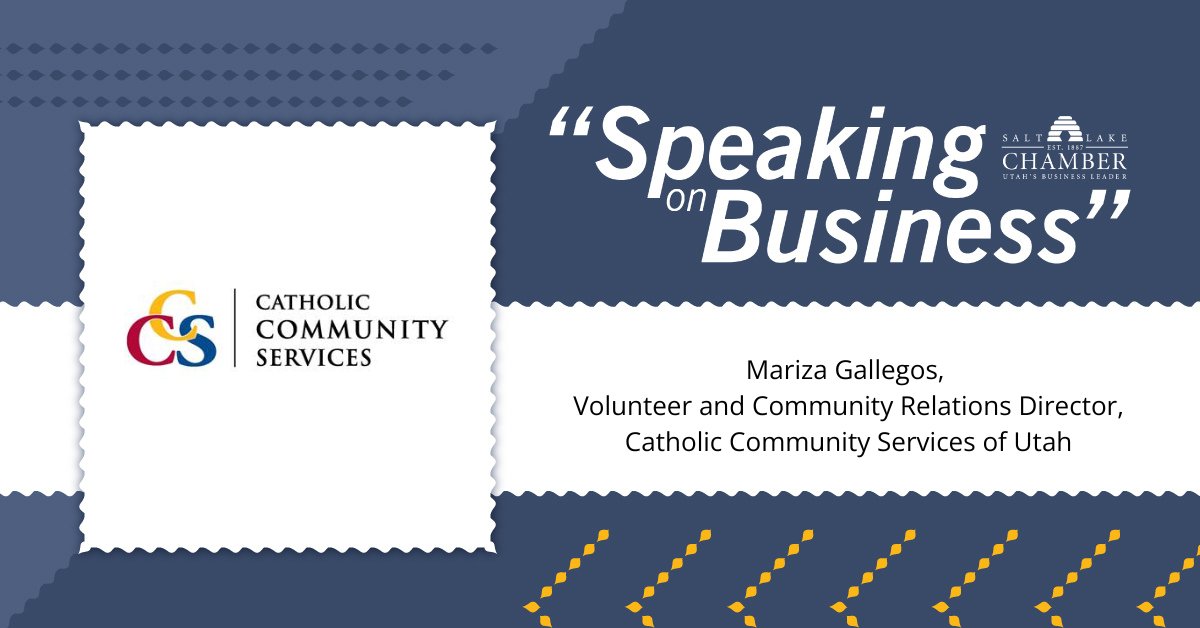 <a href="/CCSUT/">Catholic Community Services of Utah</a> is committed to lovingly serving and providing hope along the Wasatch Front.

Volunteer and Community Relations Director Mariza Gallegos joins us with more on #SpeakingonBusiness: loom.ly/40UXpVc
#Catholic #Community