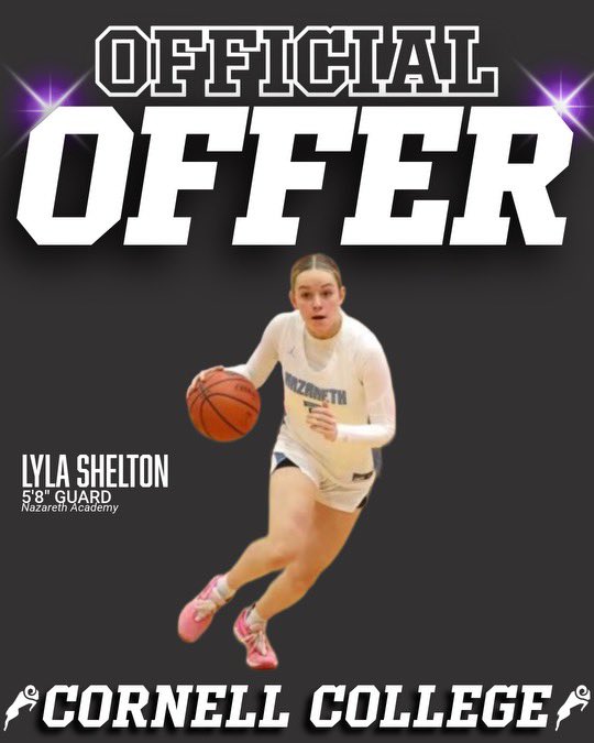 Lyla Shelton (@lsheltonhoops) on Twitter photo After a wonderful conversation with <a href="/coachbrase/">Brent Brase</a> I am grateful to have received an offer from <a href="/CornellRamsWBB/">Cornell WBB</a>
<a href="/NazarethGBB/">Nazareth GBB</a>
<a href="/ChiHoopsExpress/">(CHE) Jerald Davis</a> After a wonderful conversation with <a href="/coachbrase/">Brent Brase</a> I am grateful to have received an offer from <a href="/CornellRamsWBB/">Cornell WBB</a>
<a href="/NazarethGBB/">Nazareth GBB</a>
<a href="/ChiHoopsExpress/">(CHE) Jerald Davis</a>