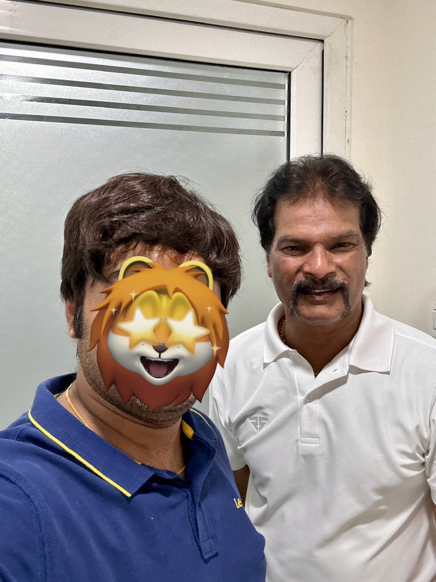 Was fortunate to meet one of the greatest player of #Hockey Mr Dhanraj Pillay Sir today , discussed how we grown up seeing him playing hockey for Indian team and taking it to the new heights.