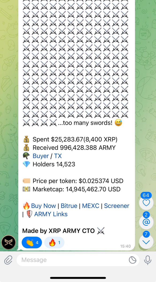 The $XRP army is buying <a href="/ARMY_XRP589/">$ARMY</a> 

⚔️⚔️⚔️⚔️⚔️⚔️⚔️⚔️⚔️⚔️⚔️⚔️⚔️

MORE SWORDS

⚔️⚔️⚔️⚔️⚔️⚔️⚔️⚔️⚔️⚔️⚔️⚔️⚔️
