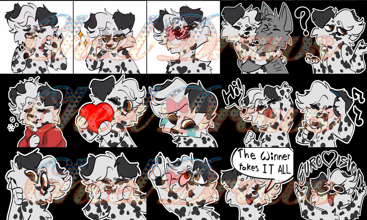 A big thanks to <a href="/ContigoVR/">ContigoVR</a> for commissioning the 15 sticker pack! 
that was $120 in total tysm