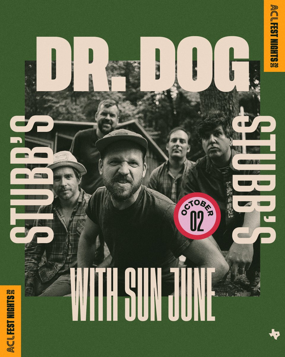 Tickets are now on sale for our October set at the spectacular Stubb's Waller Creek Amphitheater with our pals <a href="/sunjunemusic/">Sun June</a> ! You're not gonna wanna miss this Fest Night set, grab those tickets while ya can!