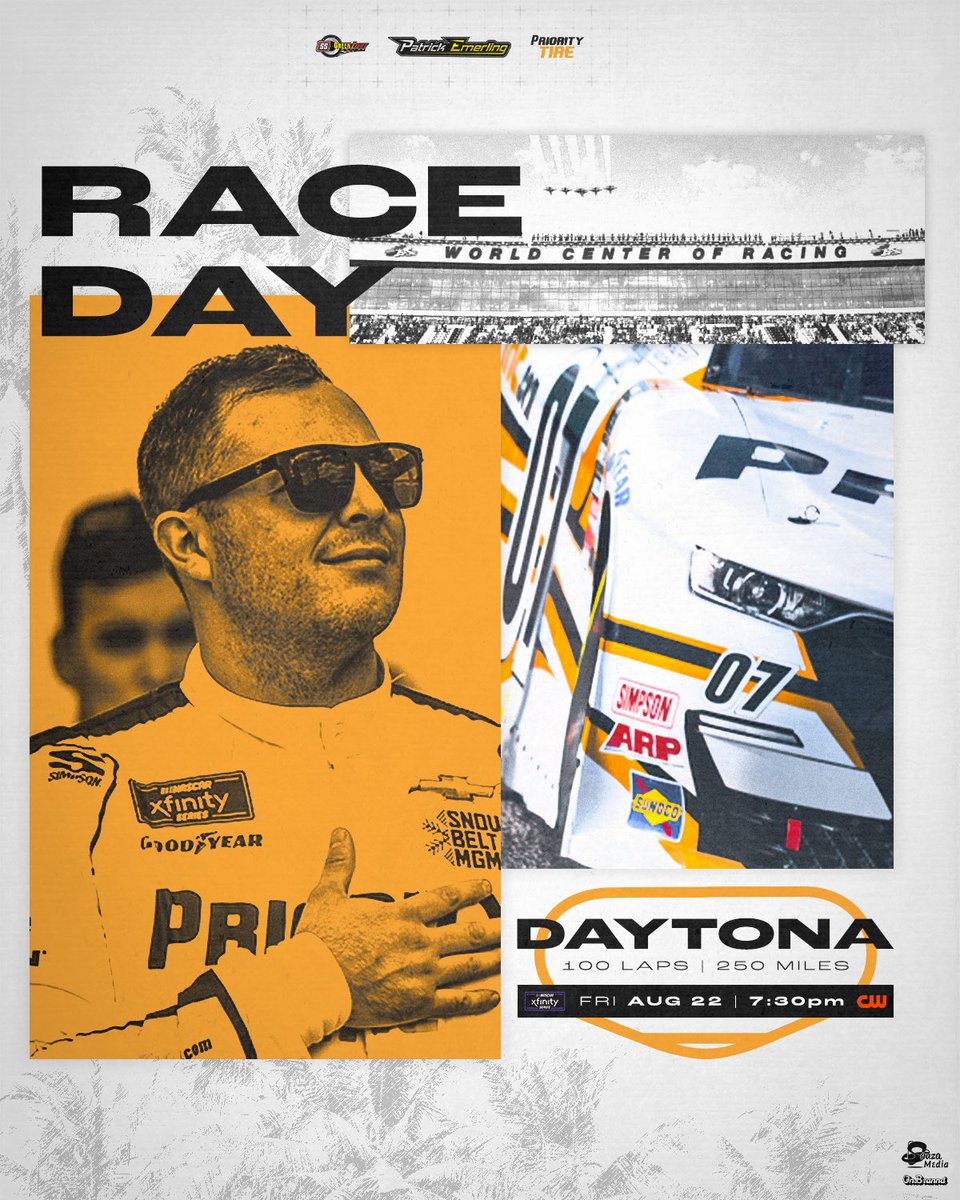 Race day on the high-banks of @Daytona. 🔥

The <a href="/SSGLR0708/">SS GreenLight Racing</a> team is ready with Priority Tire on the 07!

📺 <a href="/TheCW/">The CW</a>