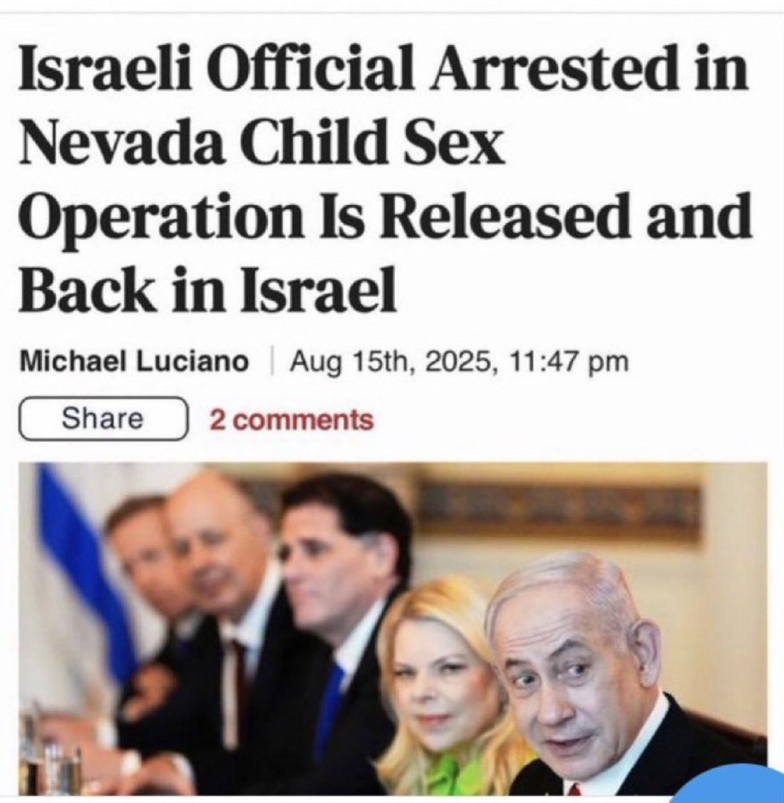 <a href="/FBIDirectorKash/">FBI Director Kash Patel</a> <a href="/FBI/">FBI</a> Unless you’re an Israeli paedo. 

Then you get red carpeted back to Israel.